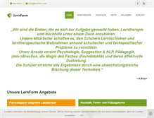 Tablet Screenshot of lernform.org